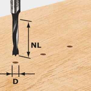 Festool Broca para clavijas HW D3/16