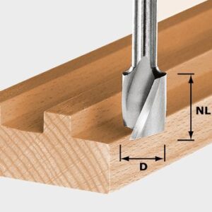 Festool Fresa helicoidal HW para ranurar HW Spi S8 D10/30