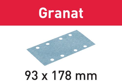 Festool Hoja de lijar STF 93X178 P400 GR/100 Granat