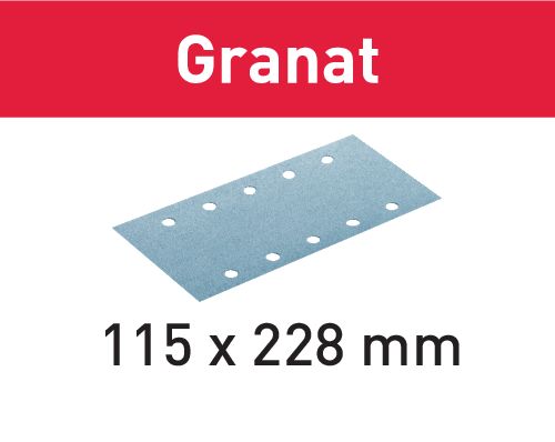 Festool Hoja de lijar STF 115X228 P120 GR/100 Granat